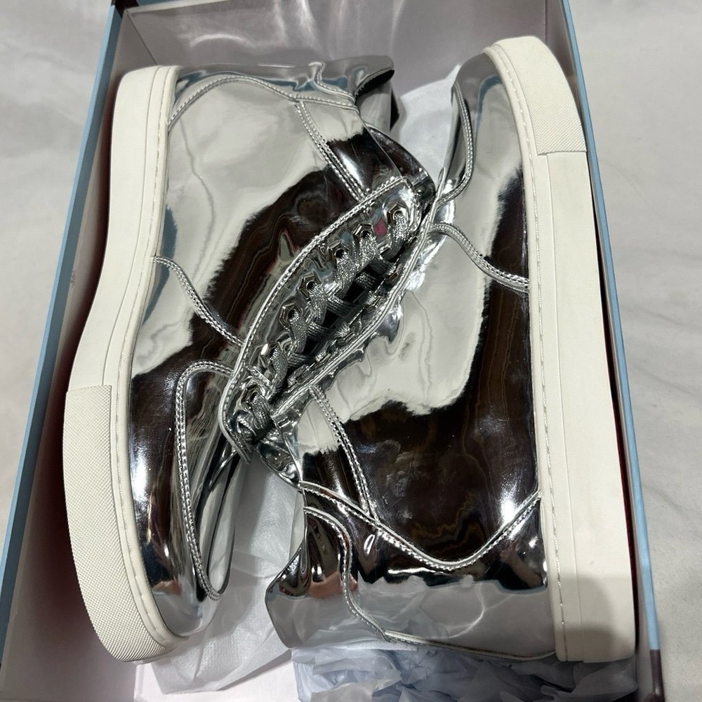 Encore By Fiesso Silver Red Bottom Luxury Dress Shoes New Men's 10